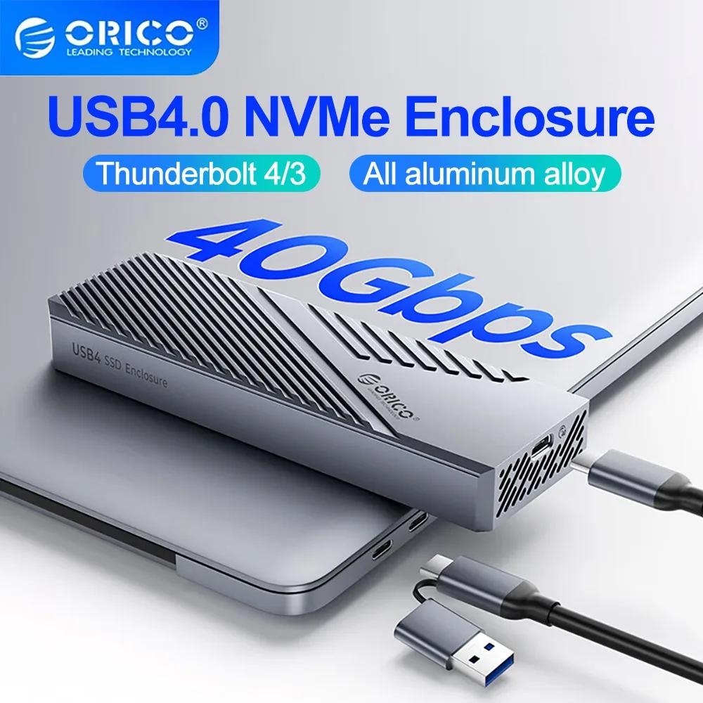 ORICO ð ǳ  ˷̴  ̽, Ʈ 4 CŸ M2 SSD ̽ ȣȯ, USB4 40Gbps M.2 NVMe SSD Ŭ
